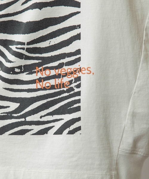 Munich（ミューニック）の「ゼブラプリントプルオーバー（Tシャツ/カットソー・レディース・カーキ/ライトベージュ/ライトグリーン/ホワイト・FREE）」の16枚目の写真