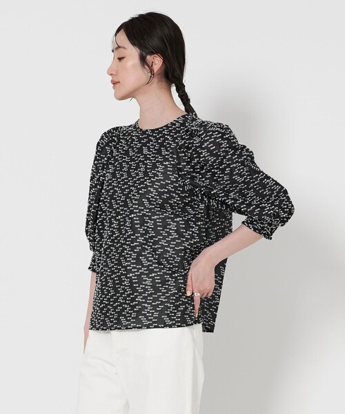 フラワー パフスリーブ ブラウス　半袖　　　　UNITED ARROWS パフスリーブ ブラウス｜ユナイテッドアローズ公式通販 - UNITED