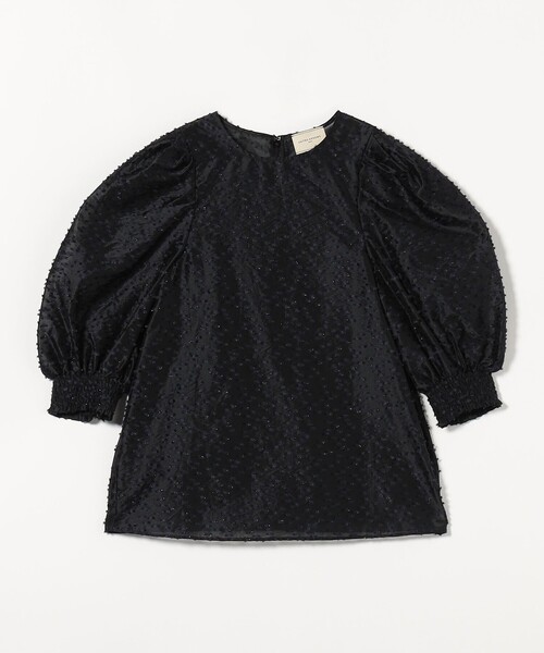【美品】ユナイテッドアローズ　パフスリーブブラウス UNITED ARROWS ブラウス シャツ カットジャガード パフスリーブ