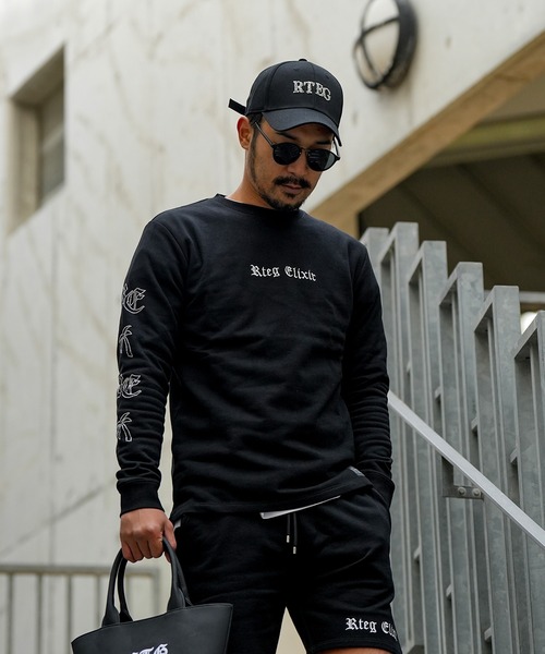 adamsJUGGLER（アダムスジャグラー）の「パームツリー&O.Eロンティー（Tシャツ/カットソー・メンズ・グレー/ブラック・S/M/L/XL）」の9枚目の写真