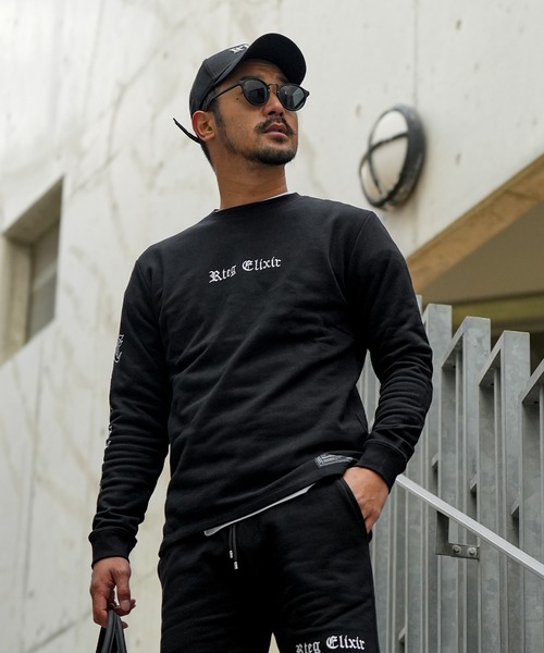 adamsJUGGLER（アダムスジャグラー）の「パームツリー&O.Eロンティー（Tシャツ/カットソー・メンズ・グレー/ブラック・S/M/L/XL）」の10枚目の写真