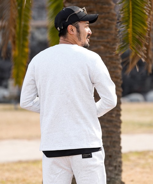 adamsJUGGLER（アダムスジャグラー）の「パームツリー&O.Eロンティー（Tシャツ/カットソー・メンズ・グレー/ブラック・S/M/L/XL）」の16枚目の写真