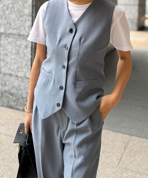 ベスト ジレ スタンダードジレ「低身長・小柄女性向け」 レディース スタンダードジレ【低身長・小柄女性向け】（ベスト）｜ST
