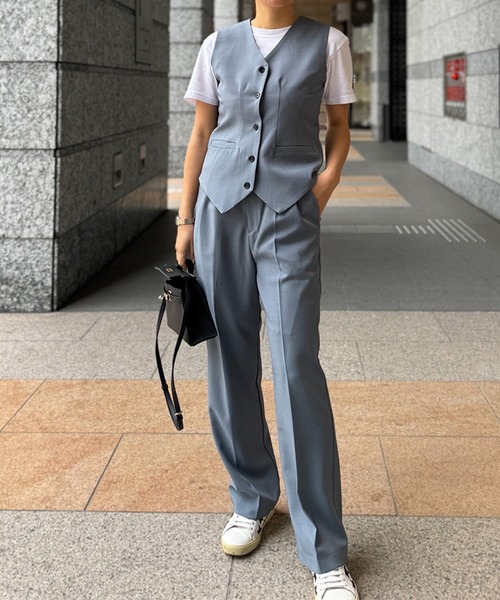 ベスト ジレ スタンダードジレ「低身長・小柄女性向け」 レディース スタンダードジレ【低身長・小柄女性向け】（ベスト）｜ST