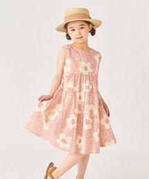 花柄ノースリーブワンピース