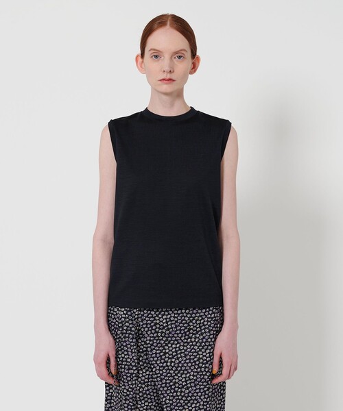 Steven Alan(スティーブンアラン)の「<Steven Alan>ウールジャージー ノースリーブ Tシャツ(タンクトップ・レディース・ピンク/ネイビー/オフホワイト/ブラウン系・FREE)」の14枚目の写真