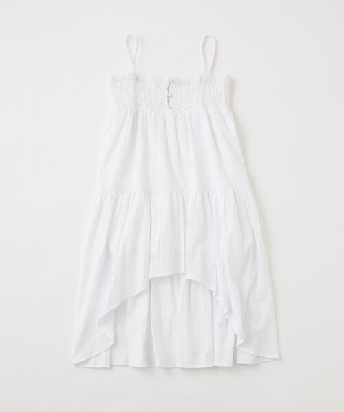 mline（エムライン）の「[mline]コットンレースヘムキャミワンピース（ワンピース・レディース・ブラック/オフホワイト・FREE）」の2枚目の写真