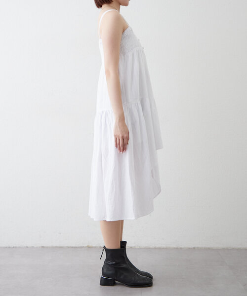 mline（エムライン）の「[mline]コットンレースヘムキャミワンピース（ワンピース・レディース・ブラック/オフホワイト・FREE）」の14枚目の写真