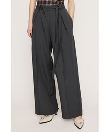 SLY(�X���C)��CENTER TAPE TUCKED TROUSERS �Z���^�[ �e�[�v �^�b�N�h �g���E�U�[(�X���b�N�X)