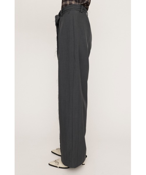 SLY（スライ）の「CENTER TAPE TUCKED TROUSERS センター テープ タックド トラウザー（スラックス・レディース・マルチ/杢グレー・1/2）」の8枚目の写真