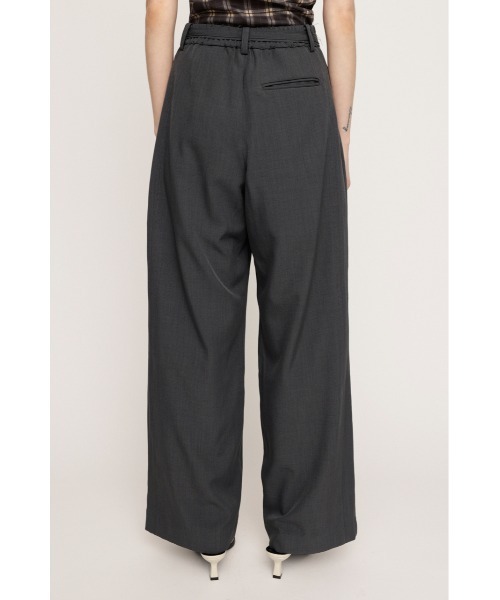 セール】CENTER TAPE TUCKED TROUSERS センター テープ タックド