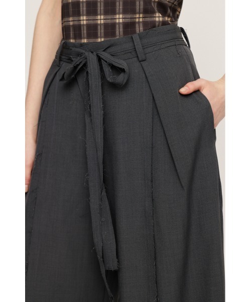 SLY（スライ）の「CENTER TAPE TUCKED TROUSERS センター テープ タックド トラウザー（スラックス・レディース・マルチ/杢グレー・1/2）」の13枚目の写真