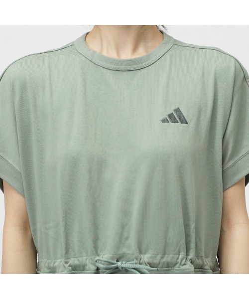 adidas（アディダス）の「【別注】アディダス adidas W LUX CA ギャザーワンピース AP 限定コラボ（ワンピース・レディース・グリーン/ブラック/ブラウン・S/M/L/XL）」の12枚目の写真