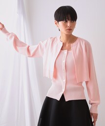 OPAQUE.CLIP | 《美人百花掲載》ショートカーディガン×リブキャミソール【洗濯機洗い可/抗ピル】(その他トップス)