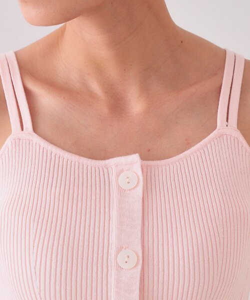 OPAQUE.CLIP（オペークドットクリップ）の「《美人百花掲載》ショートカーディガン×リブキャミソール【洗濯機洗い可/抗ピル】（その他トップス・レディース・ピンク/ブラック/ライトベージュ・00）」の20枚目の写真