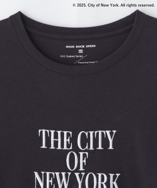 GOOD ROCK SPEED ×Anti Soaked(R) NYC Tシャツ GOOD ROCK SPEED × Anti Soaked (R) 汗染み防止 NYC Tシャツ