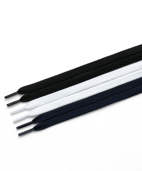 HIGHTIDE(ハイタイド)の「GETABACO ゲタバコ RECYCLE POLY USNB LACES 120cm リサイクルポリエステル シューレース 120cm 靴紐(シューズアクセサリー・レディース・ホワイト/ブラック/ネイビー・FREE)」の17枚目の写真