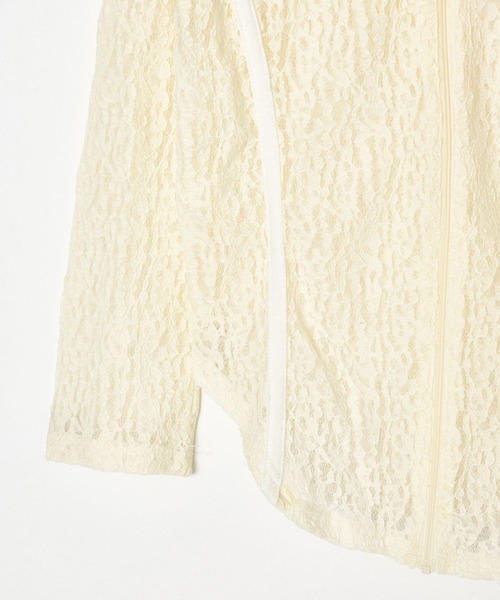 BEEDEN(ビーデン)の「COMPACT LACE ZIP HOODIE(パーカー・レディース・アイボリー/ブラック/ベージュ・FREE)」の10枚目の写真