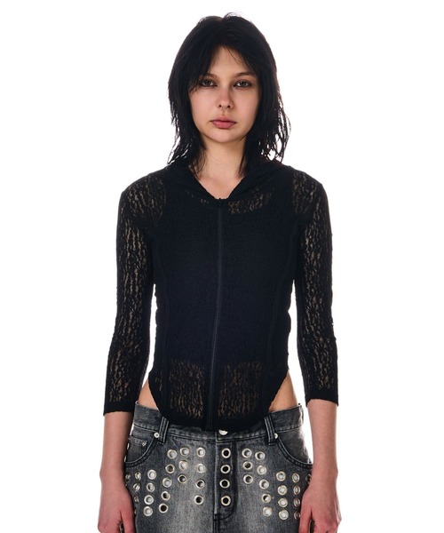 BEEDEN（ビーデン）の「COMPACT LACE ZIP HOODIE（パーカー）」 - WEAR