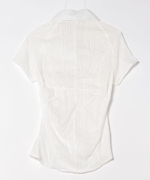 UP START(アップスタート)の「【LAMPOON】ストライプタイトシャツ(シャツ/ブラウス・レディース・ホワイト・SMALL/LARGE/MEDIUM)」の2枚目の写真