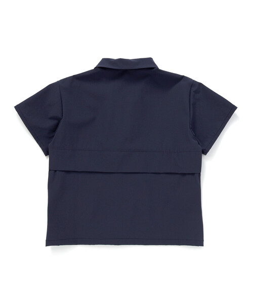 BeBe（ベベ）の「ストレッチナイロンシャツ+ハーフパンツセットアップ(100~150cm)（セットアップ・キッズ・ネイビー/グレー・150cm/130cm/140cm/120cm）」の8枚目の写真