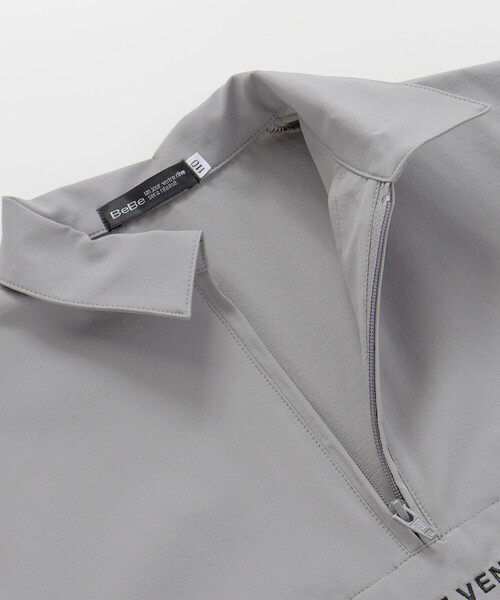 BeBe（ベベ）の「ストレッチナイロンシャツ+ハーフパンツセットアップ(100~150cm)（セットアップ・キッズ・ネイビー/グレー・150cm/130cm/140cm/120cm）」の14枚目の写真