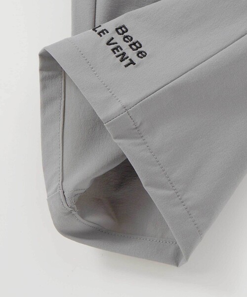 BeBe（ベベ）の「ストレッチナイロンシャツ+ハーフパンツセットアップ(100~150cm)（セットアップ・キッズ・ネイビー/グレー・150cm/130cm/140cm/120cm）」の21枚目の写真