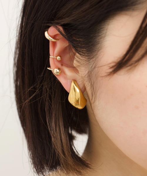 TONE SELECT GOODS（トーンセレクトグッズ）の「【Peony/ピオニー】/【アレルギー対応】サージカルステンレス　ドロップイヤリング（イヤリング・レディース・ゴールド/シルバー・FREE）」の2枚目の写真