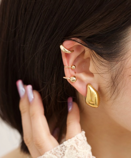 TONE SELECT GOODS（トーンセレクトグッズ）の「【Peony/ピオニー】/【アレルギー対応】サージカルステンレス　ドロップイヤリング（イヤリング・レディース・ゴールド/シルバー・FREE）」の7枚目の写真