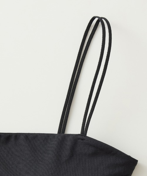 adidas（アディダス）の「adidas/アディダス ミニブラキャミ 吸汗速乾（スポーツブラ・レディース・ブラック/グレー系その他/ブラウン・MEDIUM/LARGE）」の9枚目の写真