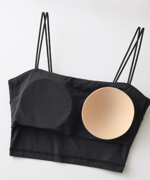 adidas（アディダス）の「adidas/アディダス ミニブラキャミ 吸汗速乾（スポーツブラ・レディース・ブラック/グレー系その他/ブラウン・MEDIUM/LARGE）」の11枚目の写真