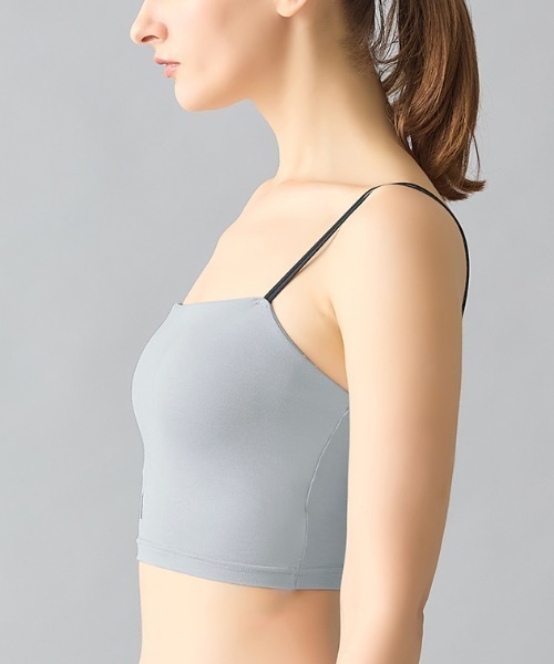 adidas（アディダス）の「adidas/アディダス ミニブラキャミ 吸汗速乾（スポーツブラ・レディース・ブラック/グレー系その他/ブラウン・MEDIUM/LARGE）」の13枚目の写真