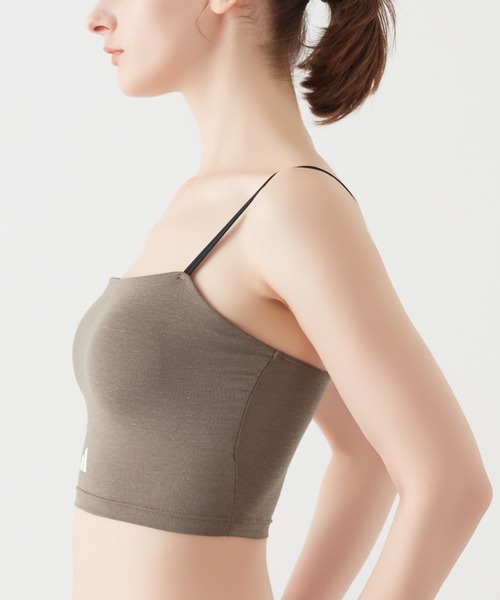 adidas（アディダス）の「adidas/アディダス ミニブラキャミ 吸汗速乾（スポーツブラ・レディース・ブラック/グレー系その他/ブラウン・MEDIUM/LARGE）」の18枚目の写真