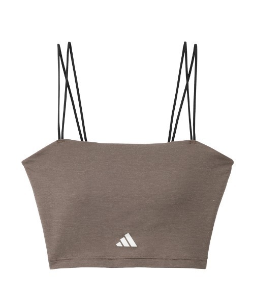 adidas（アディダス）の「adidas/アディダス ミニブラキャミ 吸汗速乾（スポーツブラ・レディース・ブラック/グレー系その他/ブラウン・MEDIUM/LARGE）」の16枚目の写真