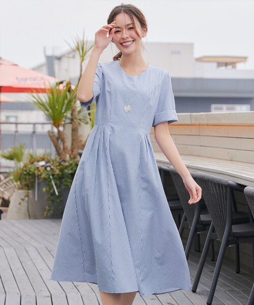 サッカーストライプワンピース