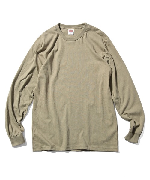 Lafayette（ラファイエット）の「SUPREME シュプリーム  L/STEE - ロングスリーブTシャツ-2【MADEINUSA】（Tシャツ/カットソー・メンズ・ペールイエロー/コーラルピンク/ブラック/ライトブルー/ホワイト/ライム/グレー/レモンイエロー/ピンク系その他・XL/L/M/S）」の3枚目の写真