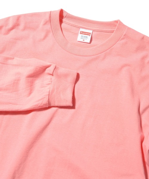 Lafayette（ラファイエット）の「SUPREME シュプリーム  L/STEE - ロングスリーブTシャツ-2【MADEINUSA】（Tシャツ/カットソー・メンズ・ペールイエロー/コーラルピンク/ブラック/ライトブルー/ホワイト/ライム/グレー/レモンイエロー/ピンク系その他・XL/L/M/S）」の13枚目の写真