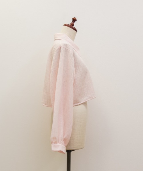 CLETTE(クレット)の「レースシャツセットワンピース(ワンピース・レディース・ベージュ/チャコールグレー/ピンク・LL/4L/3L)」の17枚目の写真