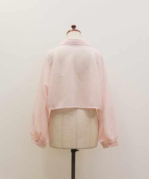 CLETTE(クレット)の「レースシャツセットワンピース(ワンピース・レディース・ベージュ/チャコールグレー/ピンク・LL/4L/3L)」の18枚目の写真