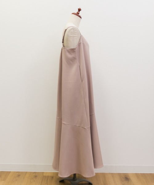 CLETTE(クレット)の「レースシャツセットワンピース(ワンピース・レディース・ベージュ/チャコールグレー/ピンク・LL/4L/3L)」の20枚目の写真