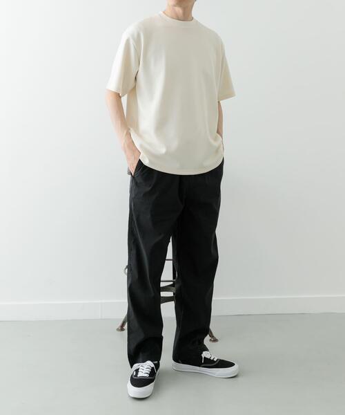 ITEMS URBANRESEARCH（アイテムズ アーバンリサーチ）の「ワンポイント刺繍ダンボールTシャツ（Tシャツ/カットソー・メンズ・チャコールグレー/オフホワイト/ベージュ・LARGE/MEDIUM）」の8枚目の写真