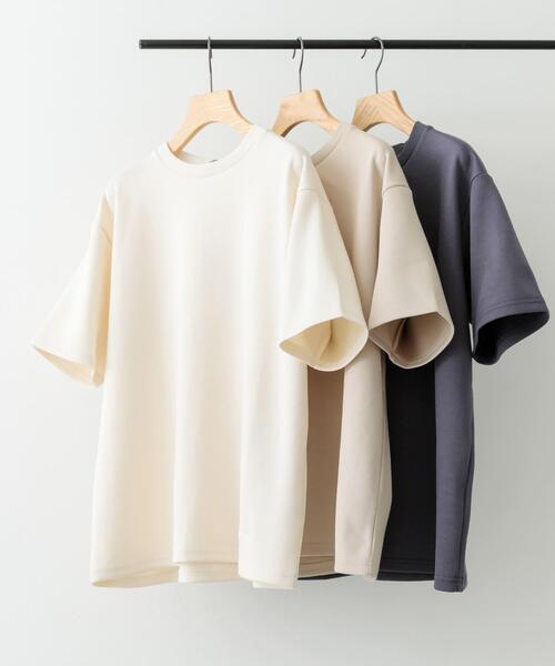 ITEMS URBANRESEARCH（アイテムズ アーバンリサーチ）の「ワンポイント刺繍ダンボールTシャツ（Tシャツ/カットソー・メンズ・チャコールグレー/オフホワイト/ベージュ・LARGE/MEDIUM）」の9枚目の写真