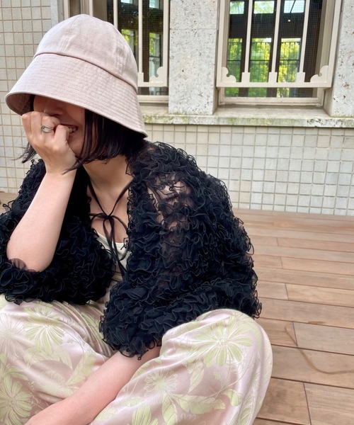 ORIENT MILLINERY（オリエント ミリナリー）の「TOANI【ﾄｱﾆ】SAILOR HAT（ハット・レディース・ブラック/ベージュ/ブルー系その他・FREE）」の9枚目の写真