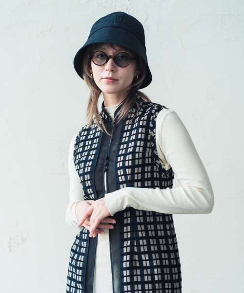 ORIENT MILLINERY（オリエント ミリナリー）の「TOANI【ﾄｱﾆ】SAILOR HAT（ハット・レディース・ブラック/ベージュ/ブルー系その他・FREE）」の20枚目の写真