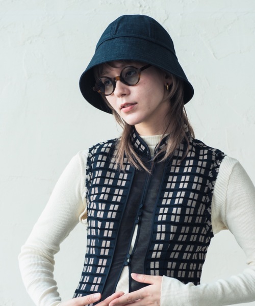 ORIENT MILLINERY（オリエント ミリナリー）の「TOANI【ﾄｱﾆ】SAILOR HAT（ハット・レディース・ブラック/ベージュ/ブルー系その他・FREE）」の21枚目の写真