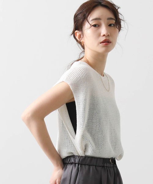 Gready Brilliant（グレディブリリアン）の「ギマスパンコールフレンチニット（ニット/セーター・レディース・ベージュ/オフホワイト・FREE）」の20枚目の写真