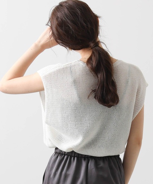 Gready Brilliant（グレディブリリアン）の「ギマスパンコールフレンチニット（ニット/セーター・レディース・ベージュ/オフホワイト・FREE）」の19枚目の写真