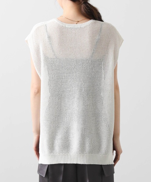 Gready Brilliant（グレディブリリアン）の「ギマスパンコールフレンチニット（ニット/セーター・レディース・ベージュ/オフホワイト・FREE）」の8枚目の写真