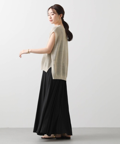 Gready Brilliant（グレディブリリアン）の「ギマスパンコールフレンチニット（ニット/セーター・レディース・ベージュ/オフホワイト・FREE）」の16枚目の写真