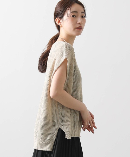 Gready Brilliant（グレディブリリアン）の「ギマスパンコールフレンチニット（ニット/セーター・レディース・ベージュ/オフホワイト・FREE）」の12枚目の写真